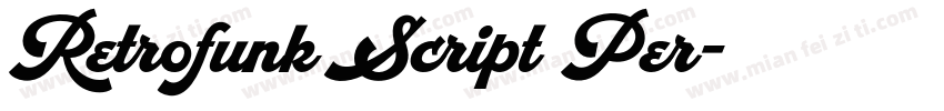Retrofunk Script Per字体转换
